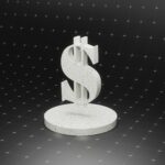 Abstract digital dollar symbol representing stablecoins and the future of global financial infrastructure.