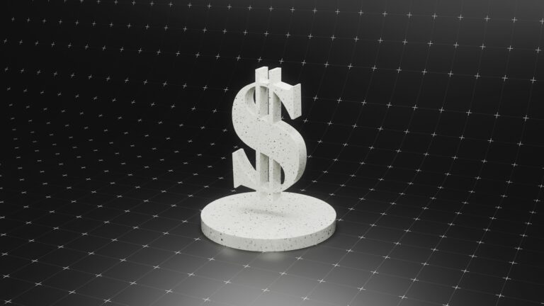 Abstract digital dollar symbol representing stablecoins and the future of global financial infrastructure.