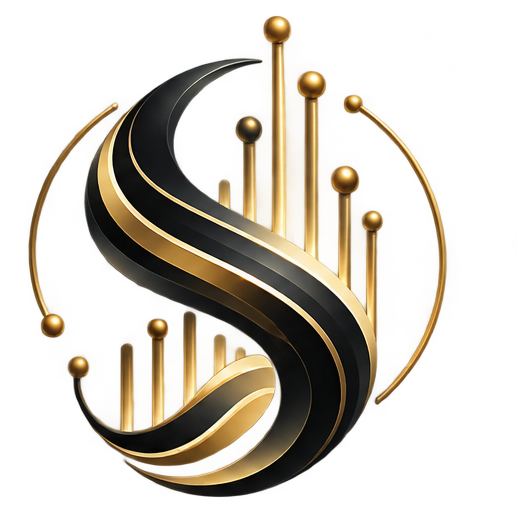 Structural Signals black and champagne gold logo emblem